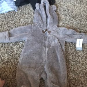 3 month fuzzy cozy suit